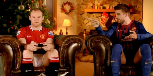 Wayne Rooney şi Gerard Pique