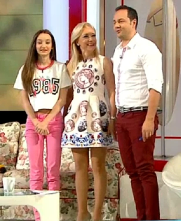 Lucia a venit în emisiune cu fata ei, Daria