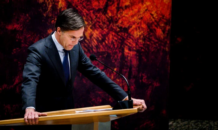Mark Rutte spune că Rusia nu poate decide dacă Occidentul trimite trupe în Ucraina FOTO: EPA EFE