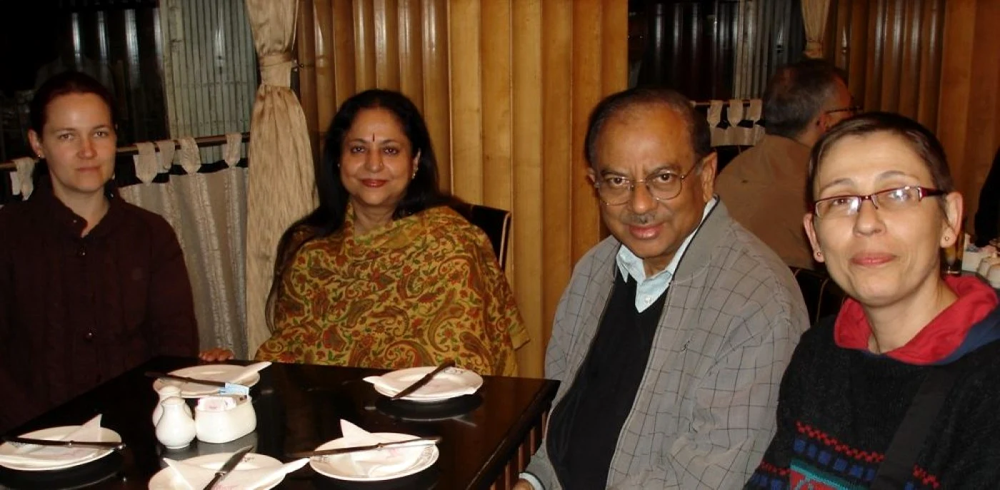 India - fiul si nora lui Maitreyi si Dana Sugu FOTO arhiva mihaela gligor
