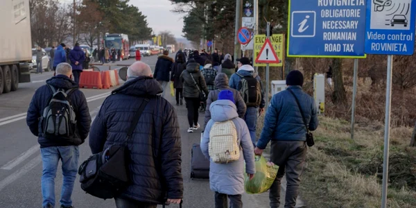 Refugiati ucrainieni în Vama Siret FOTO Inquam Photos / Casian Mitu