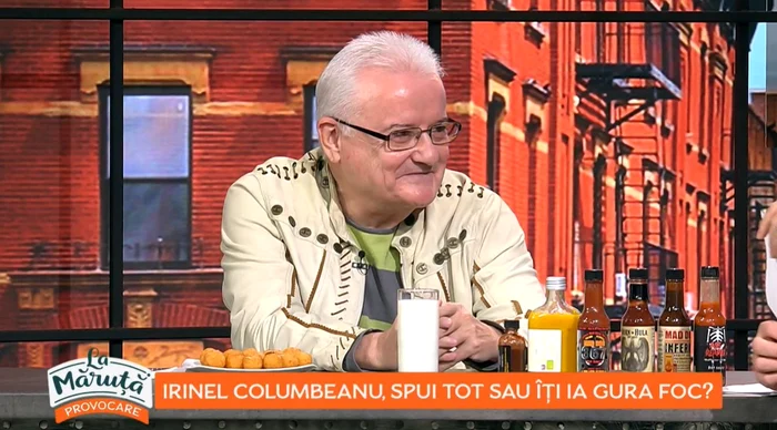 
    Irinel Columbeanu, invitat în emisiunea lui Cătălin Măruțăfoto: PRO TV  