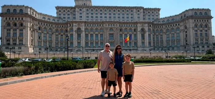 Milionarul Bradford Hill, la Palatul Parlamentului foto: arhivă personală 