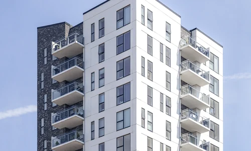 vertical shot white building clear sky jpg