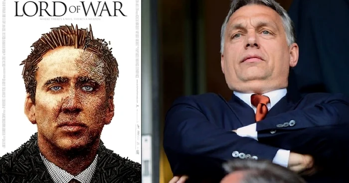 Afişul filmului Lord of War, bazat pe
povestea traficantului de arme Viktor Bout, fost maior KGB, şi premierul
Viktor Orban