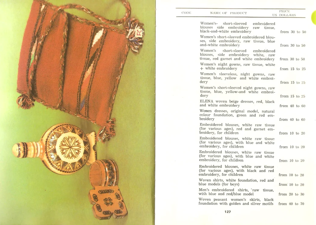 Catalog cu recomandari de prețuri de vânzare în magazin FOTO Arhivă