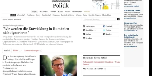 Oficiali germane au îndoieli serioase cu privire la legitimitatea măsurilor adoptate de Guvernul Ponta