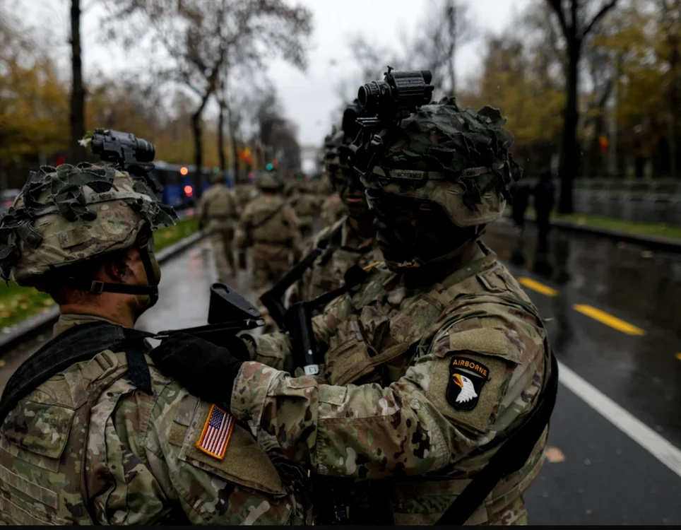 Militarii americani au defilat și anul trecut FOTO Octav Ganea