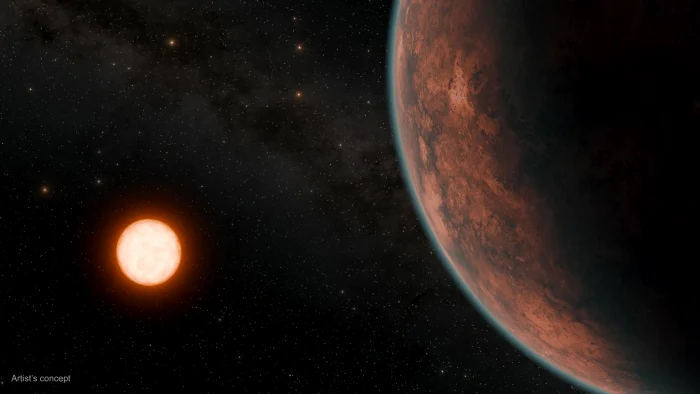 Gliese 12 b orbitează în jurul unei stele pitice roșii. FOTO reprezentare artistică