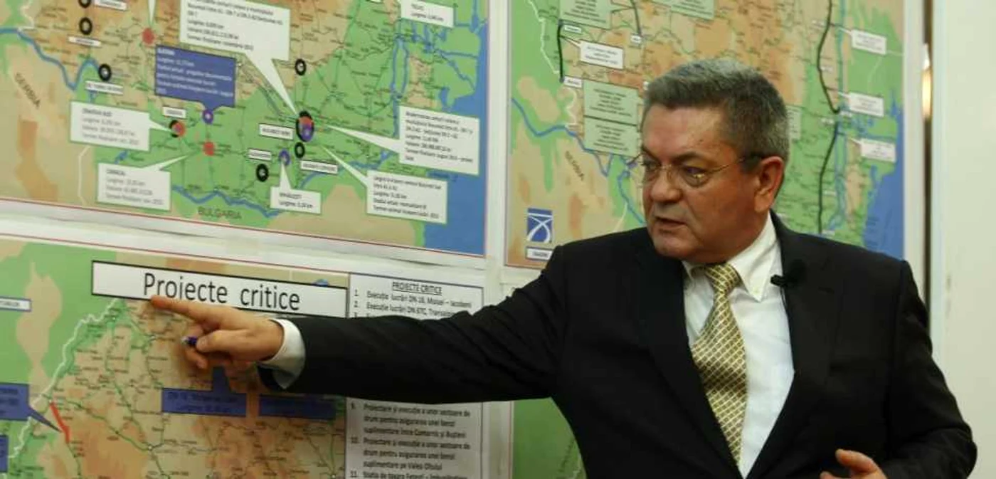 Ministrul Transporturilor, Ioan Rus, a arătat ce proiecte critice are Guvernul pentru infrastructura rutieră în 2015 FOTO Marian Iliescu