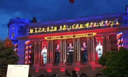 Ziua Eroilor 2021: Proiecții VIDEO pe fațada Palatului Cercul Militar Național și pe fațada Palatului Parlamentului jpeg