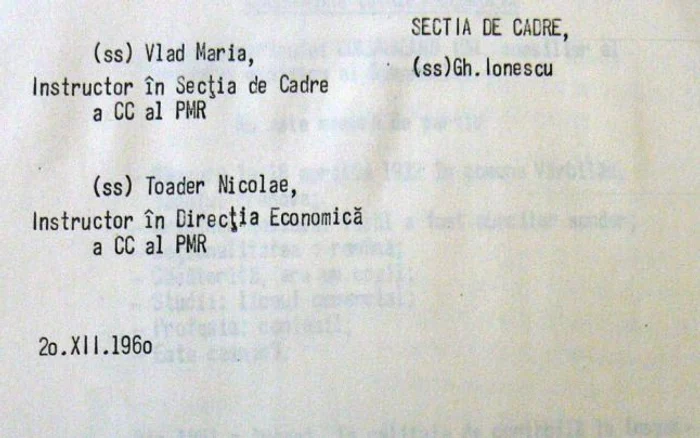 Facsimil 1 Columbeanu, 1960