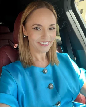 Andreea Marin, o delicată nașă de botez. FOTO: Facebook