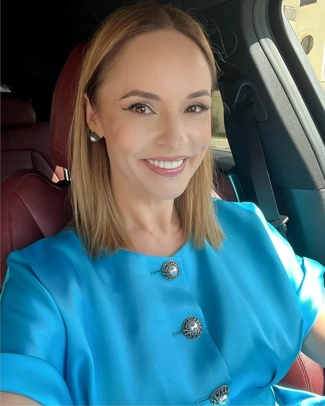 Andreea Marin, o delicată nașă de botez. FOTO: Facebook