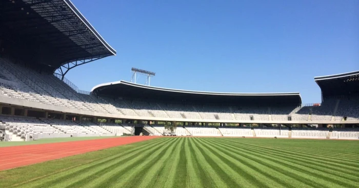 Aşa arată terenul de pe Cluj Aena. FOTO: Radu Raţiu