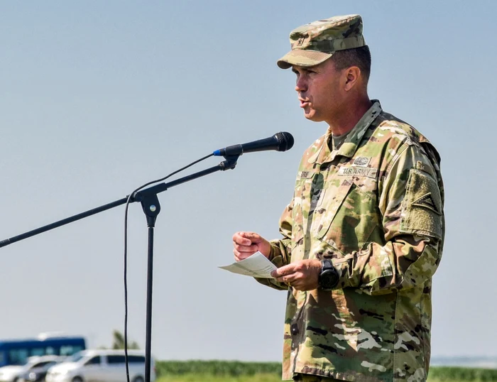 Generalul de brigadă american Christopher Norrie FOTO 126th Public Affairs Operations Center/ Sgt. Richard Wooten