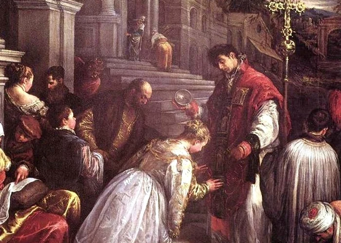 Sfântul Valentin, patronul îndrăgostițilorPictură Jacopo Bassano