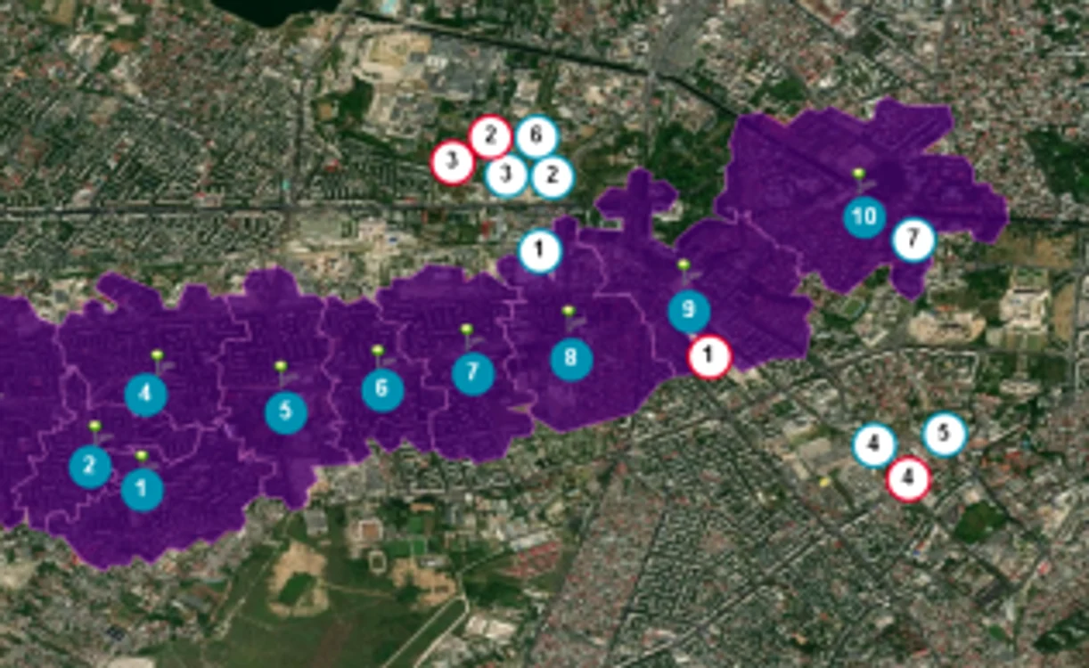 Sursa: Cushman & Wakefield Echinox, Esri Romania (ArcGis)