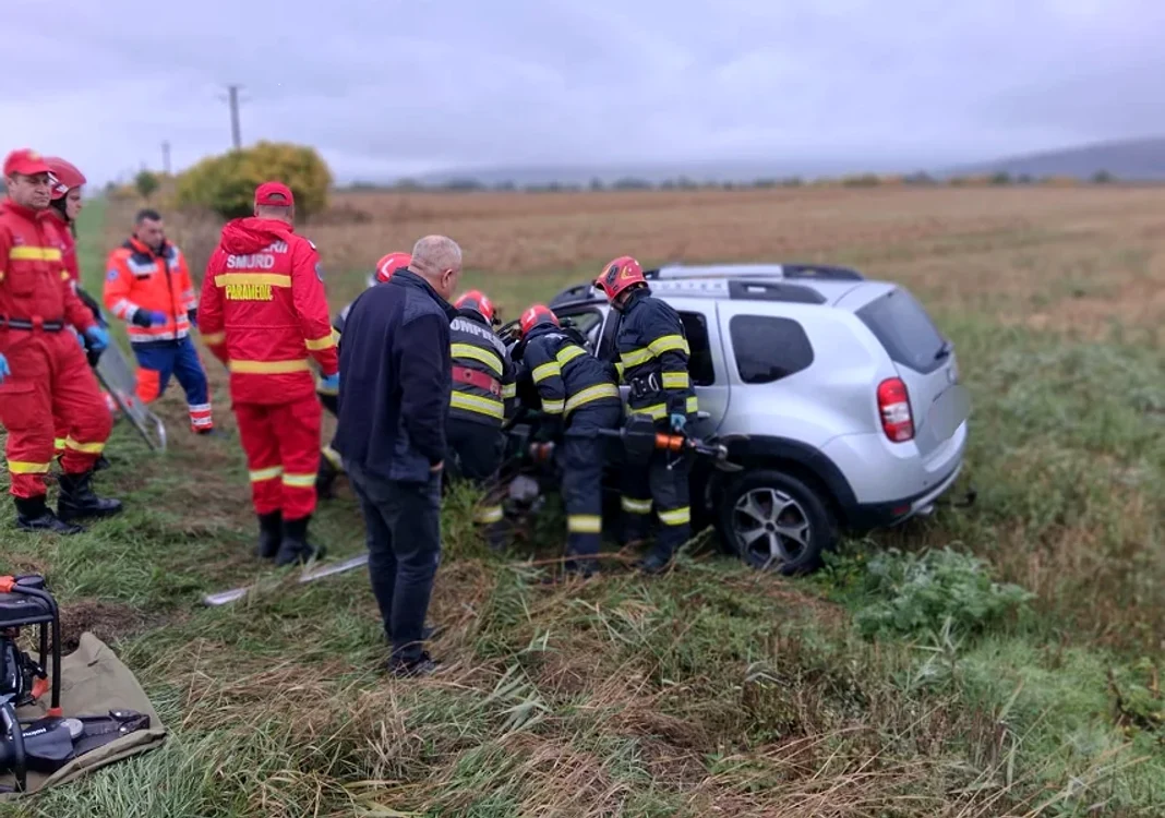 În accident a fost implicată și primărița unei comune din Vaslui FOTO Monitorul de Vaslui