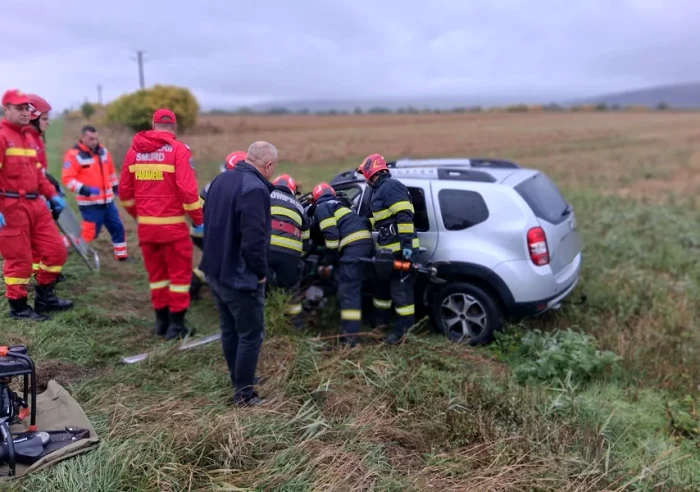 În accident a fost implicată și primărița unei comune din Vaslui FOTO Monitorul de Vaslui