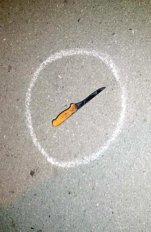 Anchetatorii au ridicat cuţitul pentru probe