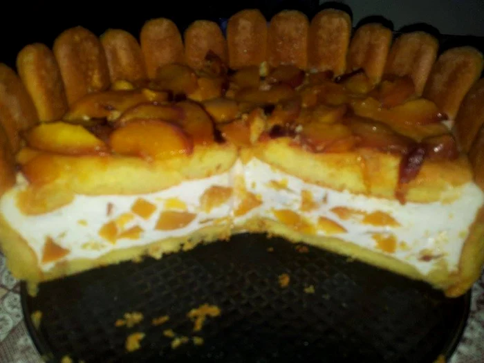 
    Tort cu iaurt şi fructe  