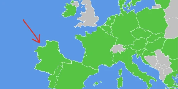 Hartă editată a Europei / Foto: Twitter