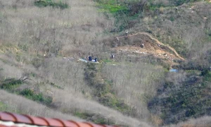 Locul în care s a prăbuşit elicopterul lui Kobe Bryant  jpeg