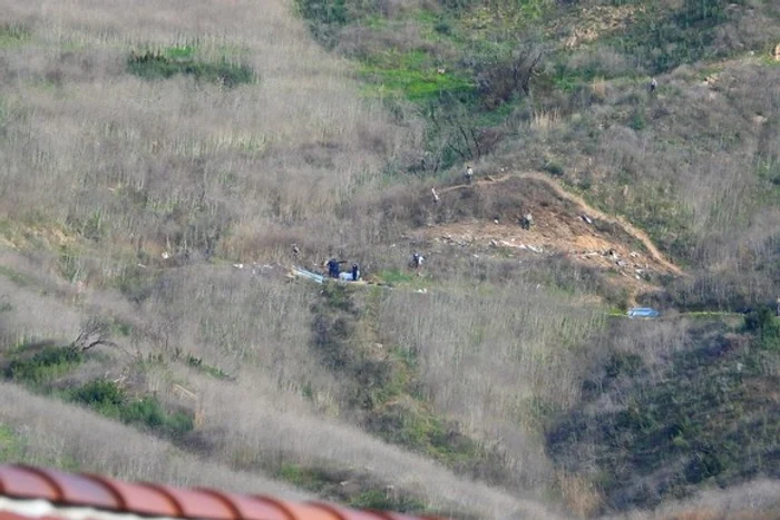 Locul în care s-a prăbuşit elicopterul lui Kobe Bryant