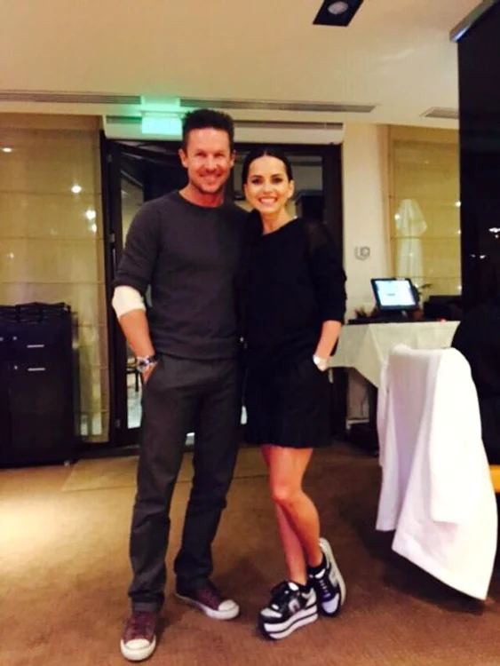 Inna şi Felix Baumgartner s-au fotografiat împreună într-un club din Mamaia