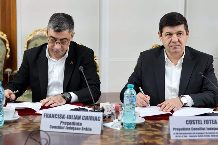 Autoritățile au semnat contractul pentru realizarea studiului de fezabilitate FOTO: CJ Galați