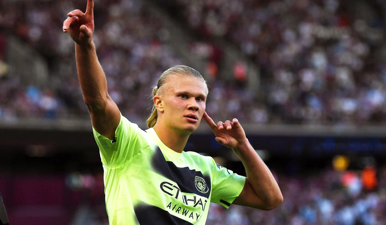 Erling Haaland și-a găsit locul la Manchester City FOTO EPA 