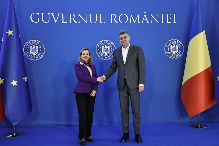 Ciolacu, discuție cu preşedinta BEI despre continuarea investițiilor din infrastructură și energie