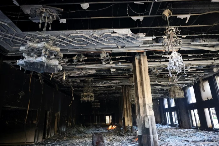 Palatul Prezidențial răvășit după ce civilii au năvălit înăuntru FOTO EPA-EFE