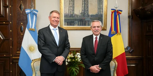 Iohannis, alături de președintele din Republica Argentina FOTO: Presidency