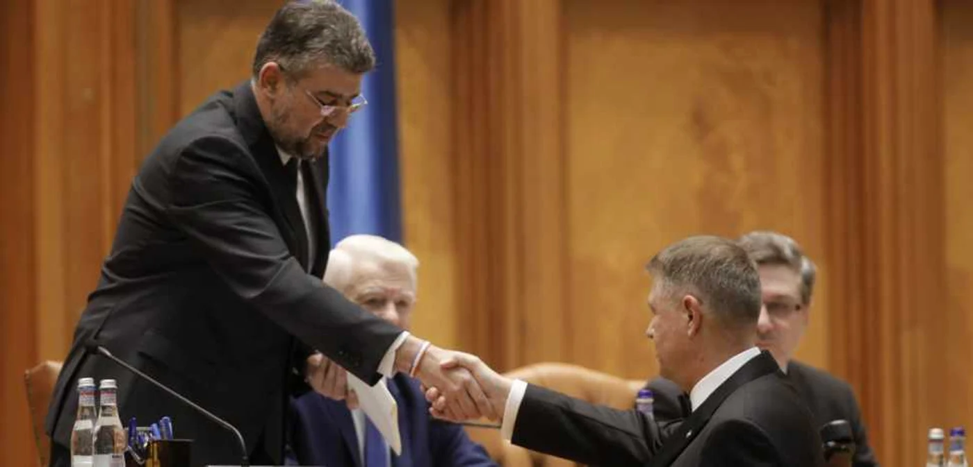 Marcel CIolacu şi Klaus Iohannis FOTO Inquam Photos/George Călin
