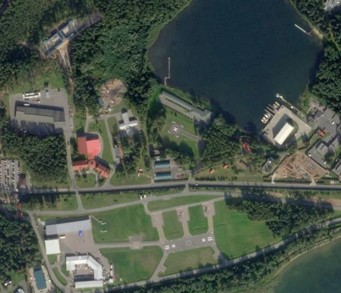 Imagine din satelit a reședinței lui Vladimir Putin din Valdai Foto: Profimedia