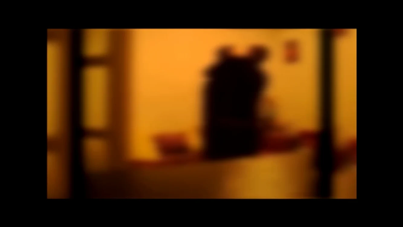 Imagine de pe caseta video în care fostul episcop al Hușilor apare în tandrețuri cu un seminarist