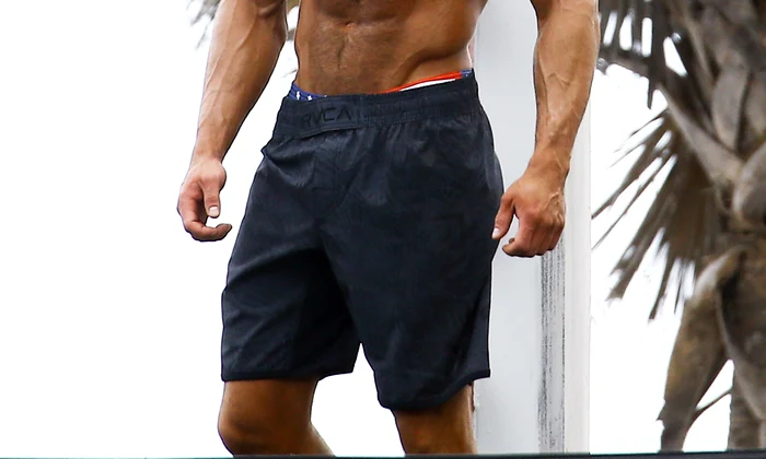 Zac Efron Shirtless On The Set Of 'Baywatch' jpeg