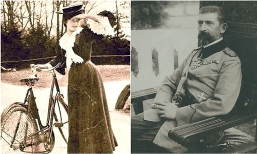 Mița Biciclista și Regele Ferdinand   Academia Română, Casa Regală jpg