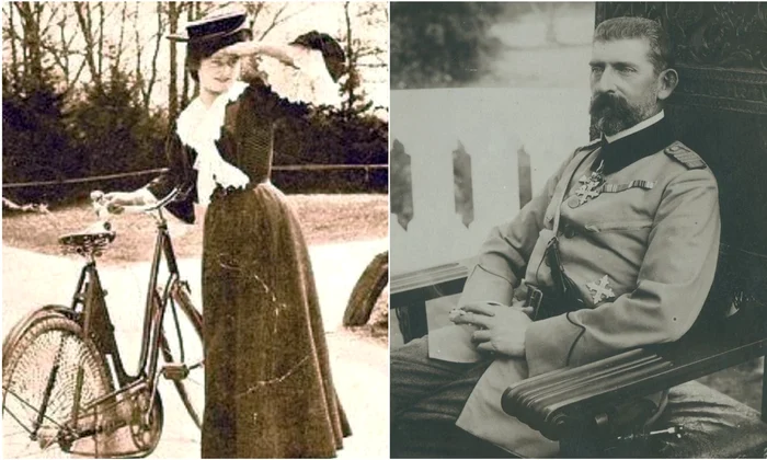 Mița Biciclista și Regele Ferdinand   Academia Română, Casa Regală jpg