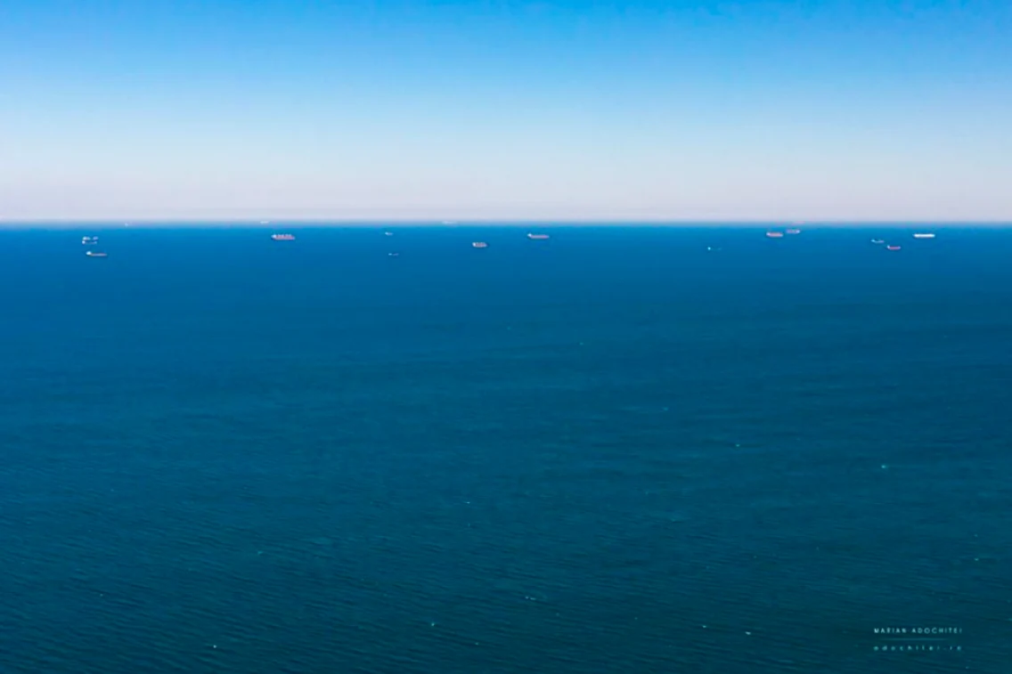 Constanţa din dronă pe timp de carantină / imagini aeriene Sursa Facebook Marian Adochiţei