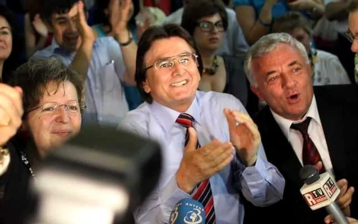 Primarul Timişoarei, Nicolae Robu după anunţarea rezultatelor de la alegerile din 2012