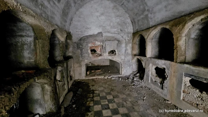 Cripta familiei, devastată. Foto: Daniel Guță. ADEVĂRUL