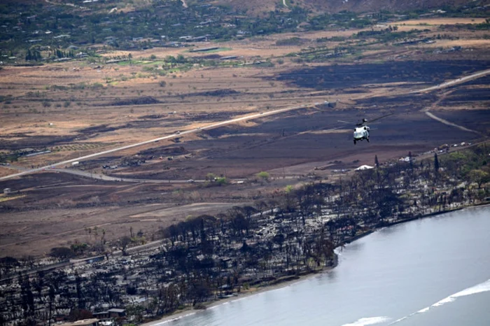 Maui, insula din statul Hawaii devastată de incendii. Foto: Profimedia Images