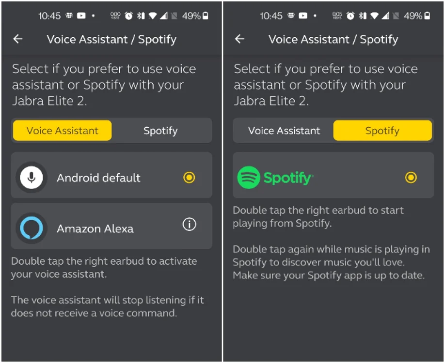 Jabra Elite 2 spotify si asistenti inteligenti