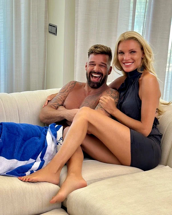 Ricky Martin cu Esther Cañadas, o apropiată a artistului