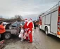 Moș Crăciun vine cu autospeciala de pompieri FOTO Ștefan Both