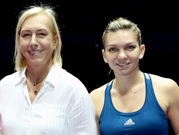 Martina Navratilova a apreciat mai mereu evoluțiile Simonei HalepFoto: Guliver / GettyImages