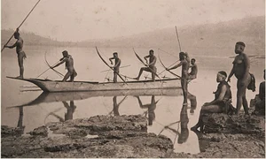 Andaman tribals fishing (c 1870) jpg